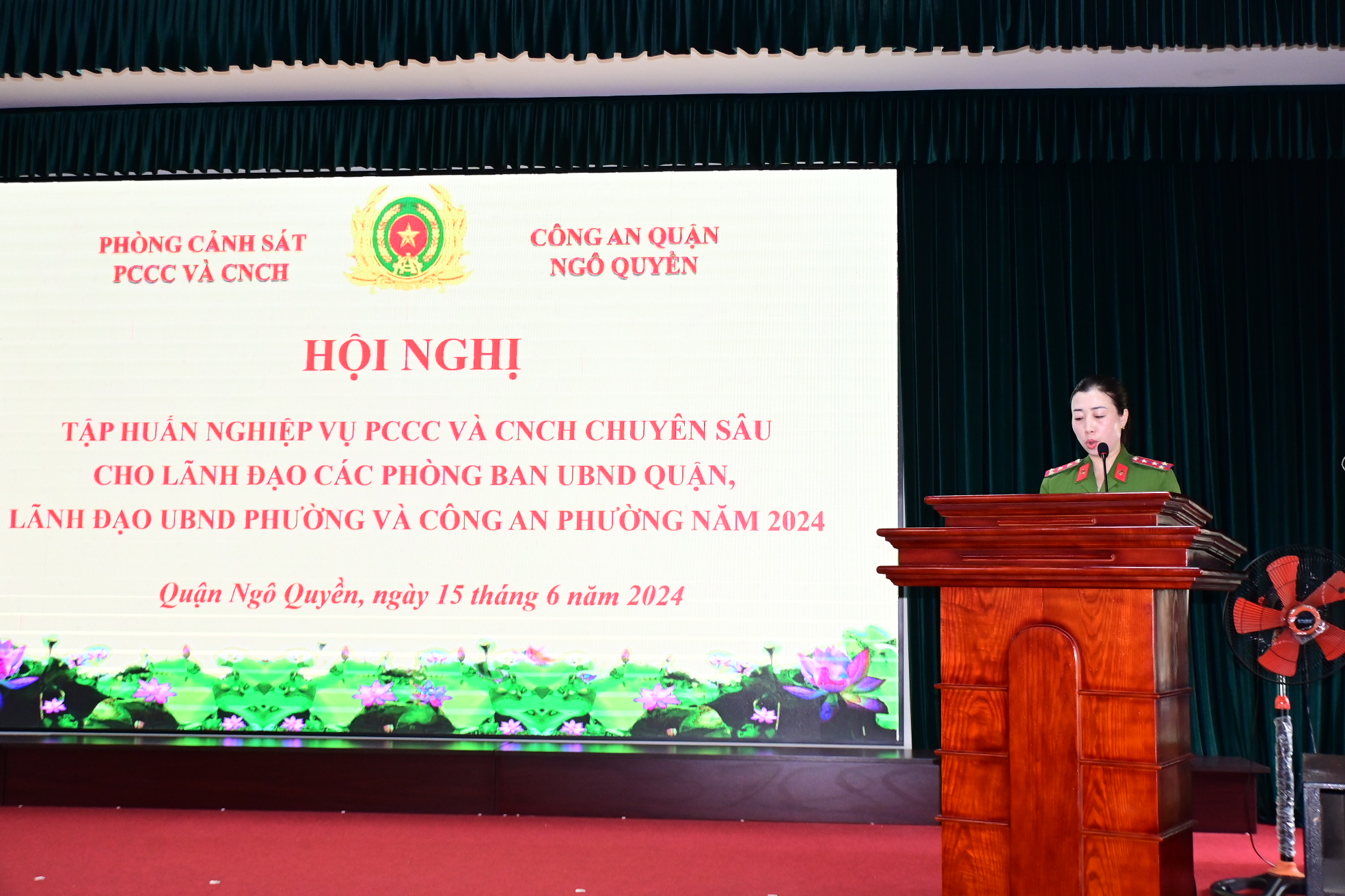 Công an quận Ngô Quyền: Tập huấn nghiệp vụ chuyên sâu về PCCC và CNCH